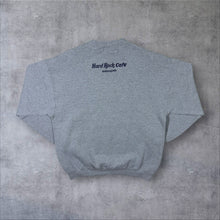 Load image into Gallery viewer, Vintage Hard Rock Cafe "Indianapolis" Tourist Embossed Graphic Grey Sweatshirt
