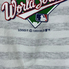 Load image into Gallery viewer, Vintage Logo 7 (1991) MLB Minnesota Twins "Champions" Baseball Striped Sweatshirt

