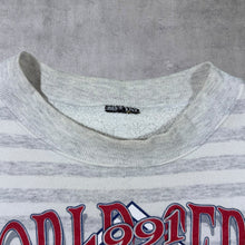 Load image into Gallery viewer, Vintage Logo 7 (1991) MLB Minnesota Twins "Champions" Baseball Striped Sweatshirt

