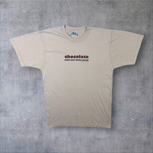 Load image into Gallery viewer, Vintage Chocolate Makes Your Clothes Shrink Slogan Graphic Cream Beige T-Shirt
