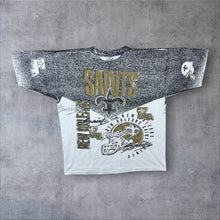 Load image into Gallery viewer, Vintage Magic Johnson T's NFL New Orlean Saints All-Over Print Single Stitch T-Shirt
