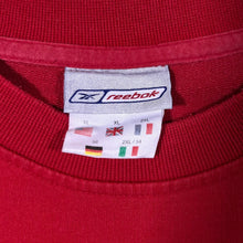 Load image into Gallery viewer, Early 00's Reebok Classic Logo Spellout Graphic Red Crewneck Sweatshirt
