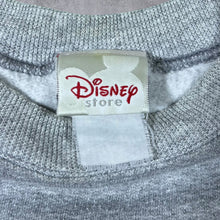 Load image into Gallery viewer, Early 00's Disney Store "Mickey" Embroidered Graphic Grey Crewneck Sweatshirt
