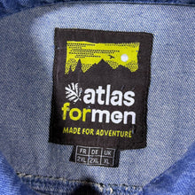 Load image into Gallery viewer, Atlas For Men Classic Blue Denim Cotton Zip Bomber Jacket
