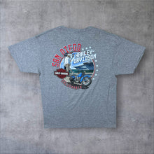 Load image into Gallery viewer, Harley Davidson Motorcycles (2021) "San Diego" USA Biker Grey Pocket T-Shirt
