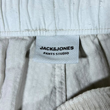 Load image into Gallery viewer, Jack &amp; Jones Cream Drawstring Jumbo Wide Corduroy Cord Jogger Trousers
