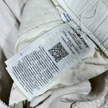 Load image into Gallery viewer, Jack &amp; Jones Cream Drawstring Jumbo Wide Corduroy Cord Jogger Trousers
