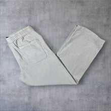 Load image into Gallery viewer, Jack &amp; Jones Cream Drawstring Jumbo Wide Corduroy Cord Jogger Trousers
