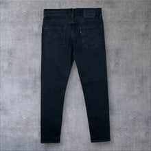 Load image into Gallery viewer, Levi's Lot 502 Premium Black Denim Slim Skinny Stretch Tapered Fit Jeans
