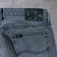 Load image into Gallery viewer, Lee "Daren" Grey Slim Straight Stretch Denim Jeans
