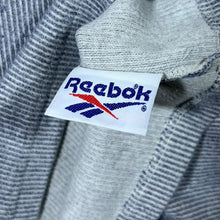Load image into Gallery viewer, Vintage Reebok Embroidered Mini Logo Ribbed Grey V-Neck Sweatshirt
