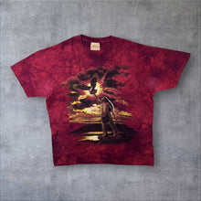 Load image into Gallery viewer, Vintage The Mountain (1997) Native American Graphic Red Tie Dye Cotton T-Shirt

