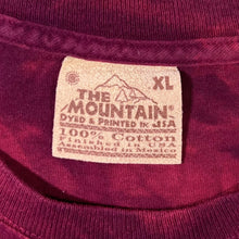 Load image into Gallery viewer, Vintage The Mountain (1997) Native American Graphic Red Tie Dye Cotton T-Shirt
