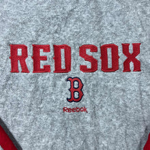 Load image into Gallery viewer, Reebok MLB Boston Red Sox Baseball Embroidered Logo Grey 1/4 Zip Fleece Sweatshirt
