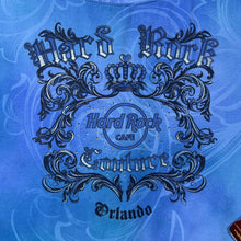 Load image into Gallery viewer, Hard Rock Couture "Hard Rock Cafe Orlando" Blue Tie Dye Y2K Tourist Stretch T-Shirt
