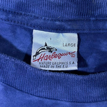 Load image into Gallery viewer, Vintage Harlequin Shark Ocean Marine Wildlife Blue Tie Dye T-Shirt
