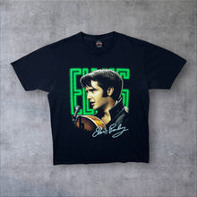 Load image into Gallery viewer, Early 00's Rock Tees "Elvis Presley" Rock N Roll Music Graphic Black T-Shirt
