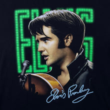 Load image into Gallery viewer, Early 00's Rock Tees "Elvis Presley" Rock N Roll Music Graphic Black T-Shirt
