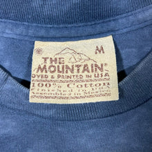 Load image into Gallery viewer, Vintage The Mountain (1999) Wolf Animal Wildlife Graphic Grey-Blue Tie Dye Cotton T-Shirt
