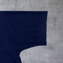 Load image into Gallery viewer, Vintage Australian Wildflowers Embroidered Tourist Navy Blue Cotton T-Shirt
