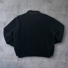 Load image into Gallery viewer, Levi's Red Tab Black Sherpa Deep Pile Fleece Zip Bomber Jacket
