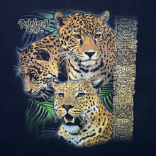 Load image into Gallery viewer, Vintage Rainforest Cafe Cheetah Jaguar Animal Wildlife Tourist Black T-Shirt
