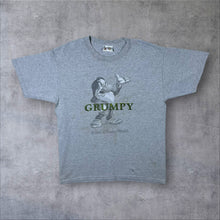 Load image into Gallery viewer, Vintage Walt Disney World "Grumpy" Snow White Tourist Graphic Grey Cotton T-Shirt
