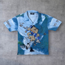 Load image into Gallery viewer, Early 00's WXY Monster Anime Manga Graphic Blue Mix Polyester Shirt
