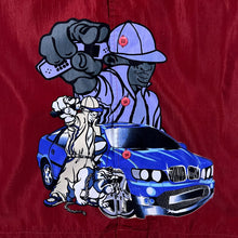 Load image into Gallery viewer, Early 00's Blue Blend Y2K Hip Hop Cartoon Graphic Red Short Sleeve Shirt
