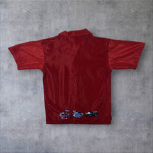 Load image into Gallery viewer, Early 00's Blue Blend Y2K Hip Hop Cartoon Graphic Red Short Sleeve Shirt
