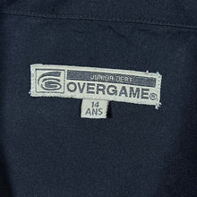 Load image into Gallery viewer, Early 00's Overgame Goth Y2K Fantasy Graphic Black Polyester Short Sleeve Shirt
