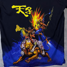 Load image into Gallery viewer, Early 00's Overgame Goth Y2K Fantasy Graphic Black Polyester Short Sleeve Shirt
