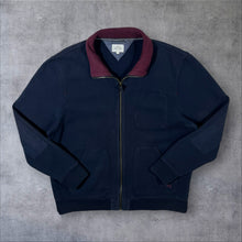 Load image into Gallery viewer, White Stuff Dark Navy Heavy Cotton Zip Sweatshirt Top
