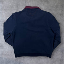 Load image into Gallery viewer, White Stuff Dark Navy Heavy Cotton Zip Sweatshirt Top

