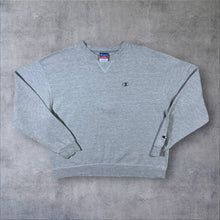 Load image into Gallery viewer, Vintage Champion Made In Mexico Embroidered Mini Logo Grey Crewneck Sweatshirt
