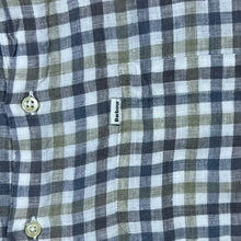 Load image into Gallery viewer, Barbour Country Plaid Check 100% Linen Short Sleeve Shirt
