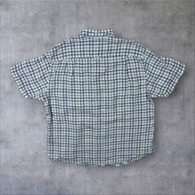 Load image into Gallery viewer, Barbour Country Plaid Check 100% Linen Short Sleeve Shirt
