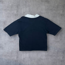 Load image into Gallery viewer, Cotton Traders England Rugby Embroidered Logo Navy Blue Short Sleeve Polo Shirt
