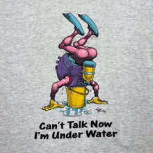 Load image into Gallery viewer, CAN’T TALK NOW I’M UNDER WATER Cartoon Diving Souvenir Graphic T-Shirt
