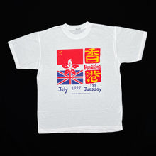 Load image into Gallery viewer, Vintage HONG KONG (1997) Handover Souvenir Spellout Graphic T-Shirt

