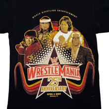 Load image into Gallery viewer, WWE (2009) “Wrestlemania 25th Anniversary” Hall Of Fame Wrestling T-Shirt
