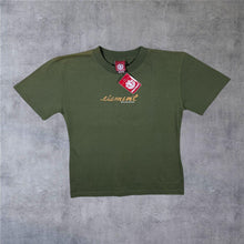 Load image into Gallery viewer, Early 00’s Element Logo Spellout Skater Graphic Khaki Green T-Shirt
