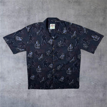 Load image into Gallery viewer, Vintage Elvis By David Carey All-Over Print Cotton Rayon Short Sleeve Open Collar Shirt
