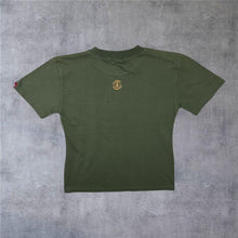 Load image into Gallery viewer, Early 00’s Element Logo Spellout Skater Graphic Khaki Green T-Shirt
