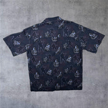 Load image into Gallery viewer, Vintage Elvis By David Carey All-Over Print Cotton Rayon Short Sleeve Open Collar Shirt
