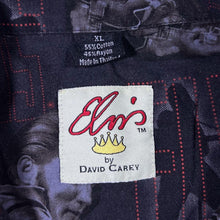 Load image into Gallery viewer, Vintage Elvis By David Carey All-Over Print Cotton Rayon Short Sleeve Open Collar Shirt
