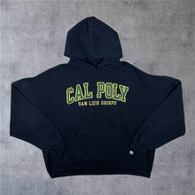 Load image into Gallery viewer, Russell Athletic Cal Poly "San Luis Obispo" Embroidered College Black Hoodie
