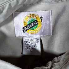 Load image into Gallery viewer, Vintage Field Gear Washed Burgundy Red Contrast Collar Button-Down Long Sleeve Shirt
