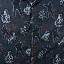 Load image into Gallery viewer, Vintage Elvis By David Carey All-Over Print Cotton Rayon Short Sleeve Open Collar Shirt
