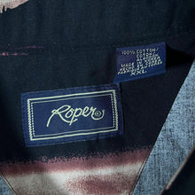 Load image into Gallery viewer, Vintage Roper Cowboy Western Rodeo Cotton Popper Button Long Sleeve Shirt
